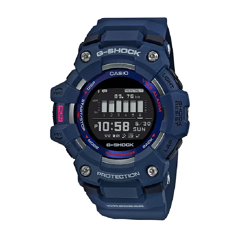 Casio G-Shock G-SQUAD Bluetooth Digital Men's Watch- GBD-100-2DR
